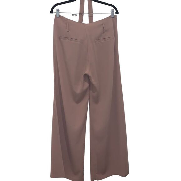 Wide Leg Belted Pants, Size L, Pink, Dusty Rose, Great Condition - Picture 3 of 3